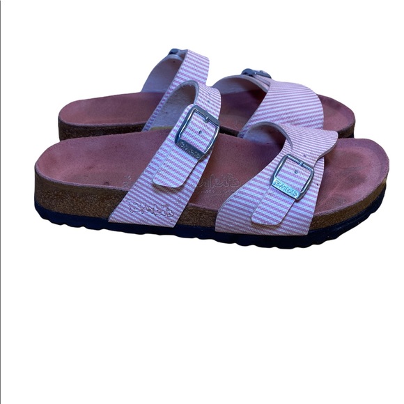 Birkenstock Birkiās Arizona Pink and White Striped Sandals ( size 35/36) - Picture 4 of 13